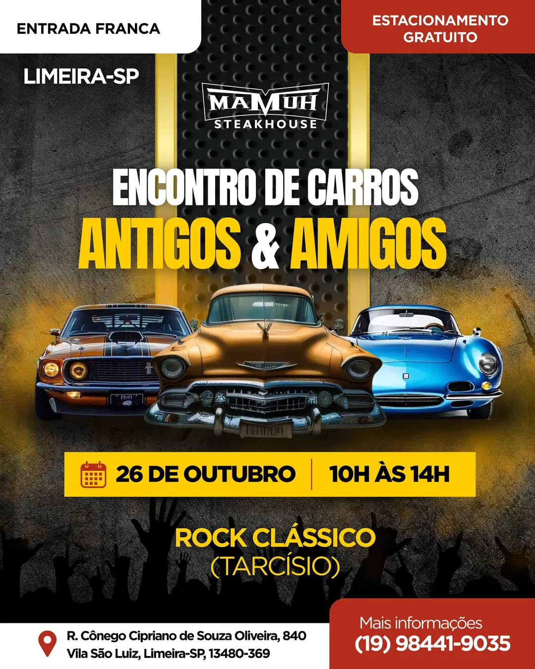 Cartaz do Encontro de Carros Antigos